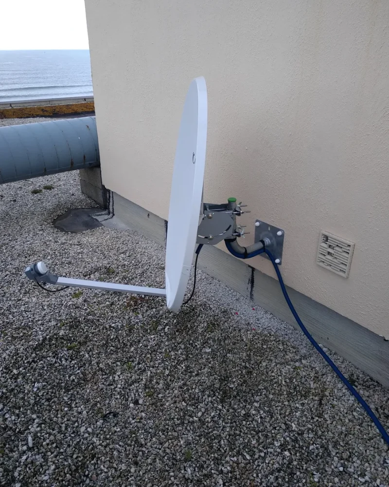 Réalisation d'antenne par l'entreprise Bulteau Securelec, électricien et chauffagiste au Fenouiller près de Challans