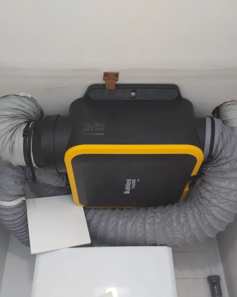 Réalisation de ventilation par l'entreprise Bulteau Securelec, électricien et chauffagiste au Fenouiller près de Challans