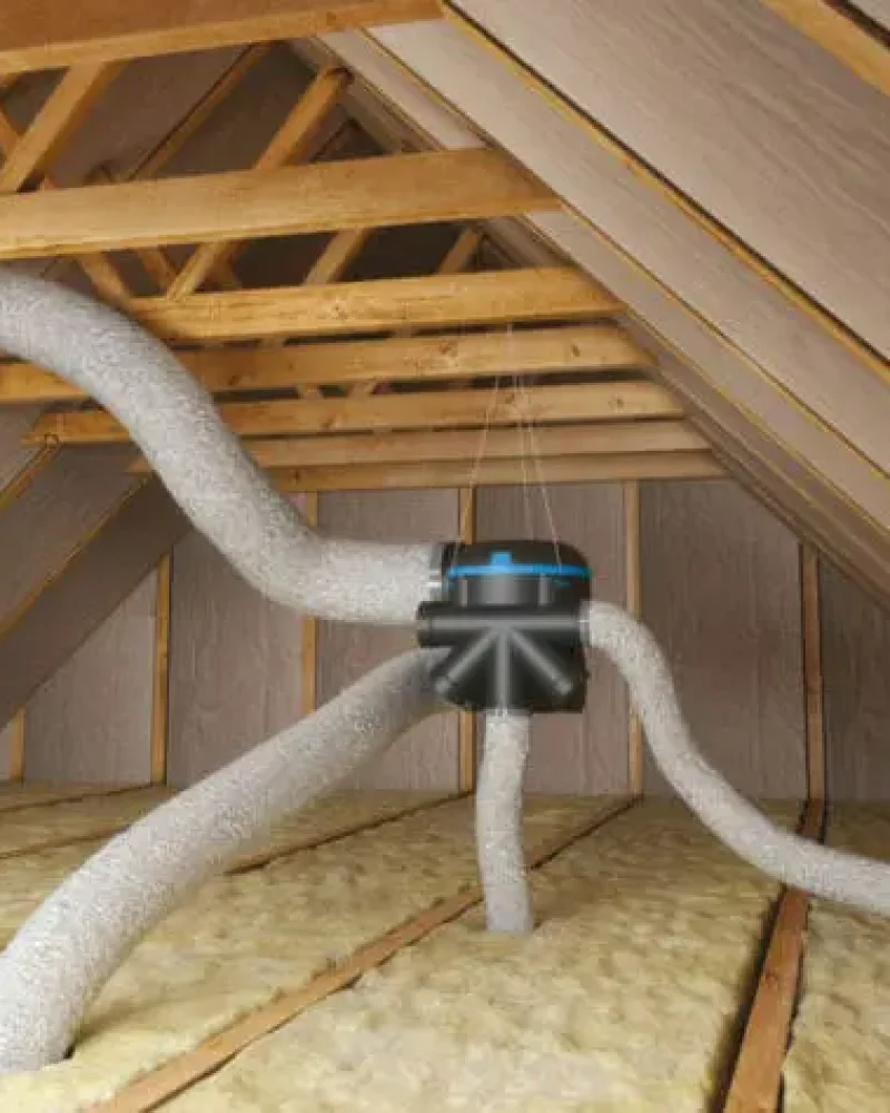 Réalisation de ventilation par l'entreprise Bulteau Securelec, électricien et chauffagiste au Fenouiller près de Challans